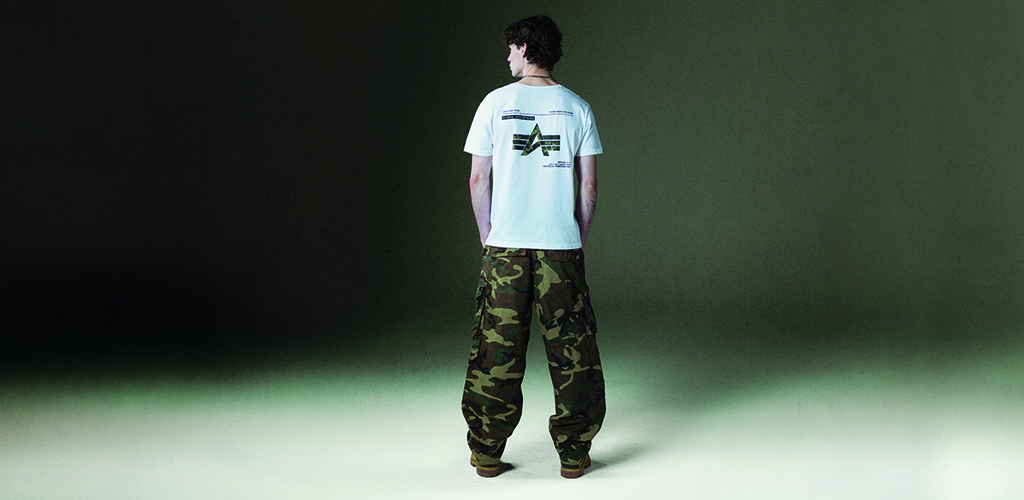 CAMO LABEL BACKPRINT T-SHIRT