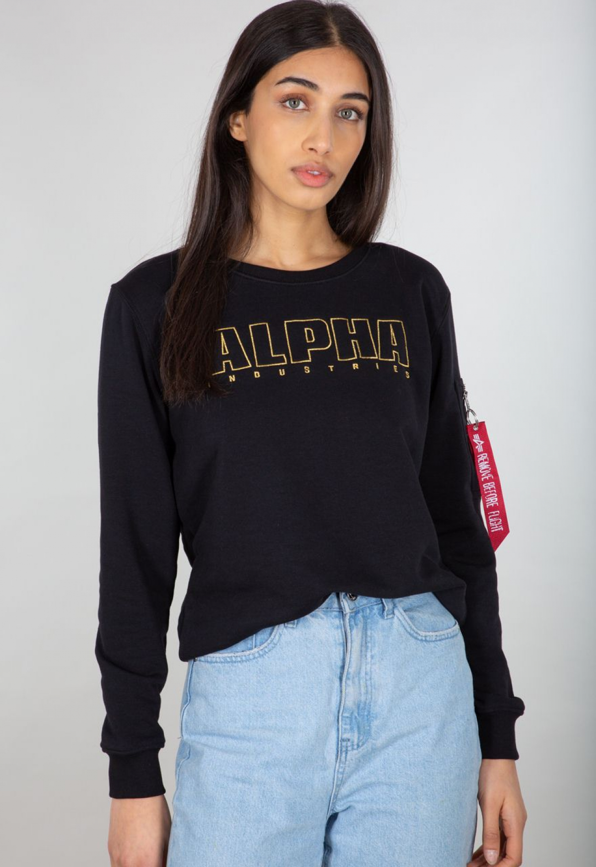 ALPHA EMBROIDERY SWEATER WMN