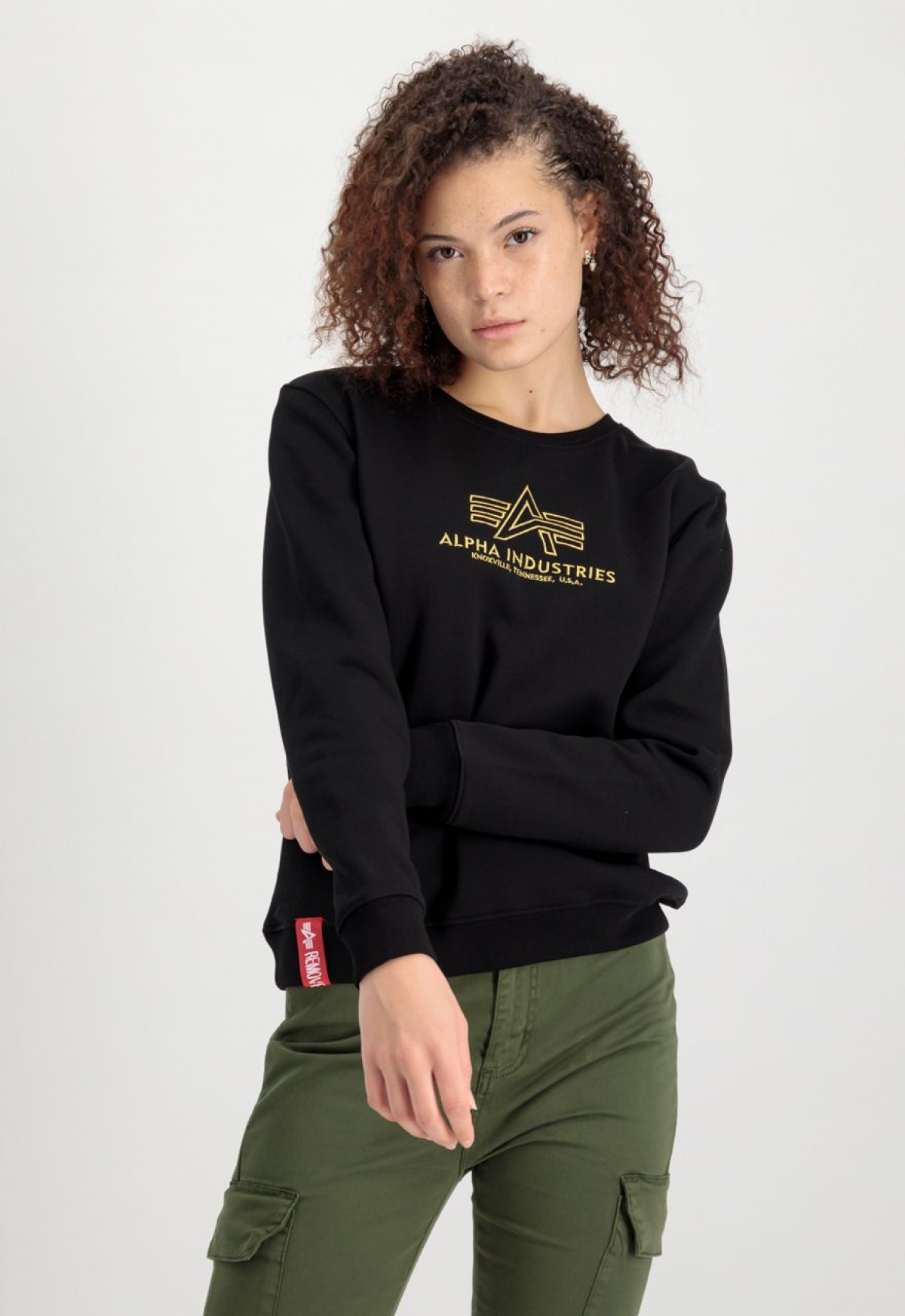 BASIC SWEATER EMBROIDERY WMN
